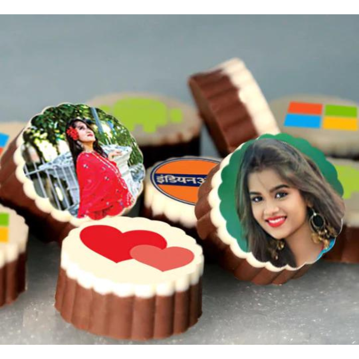 Teddy Day Personalised Photo Chocolate