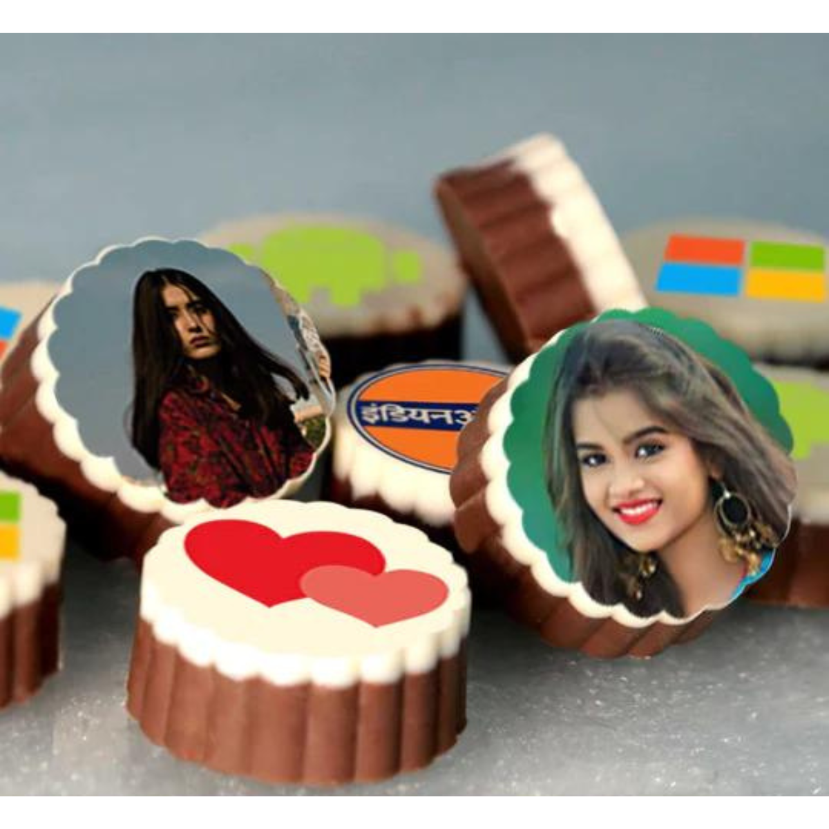 Teddy Day Personalised Photo Chocolate
