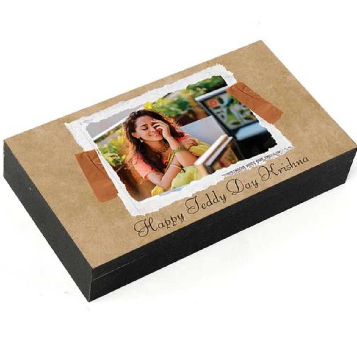 Teddy Day Unique and Personalised Photo Chocolate