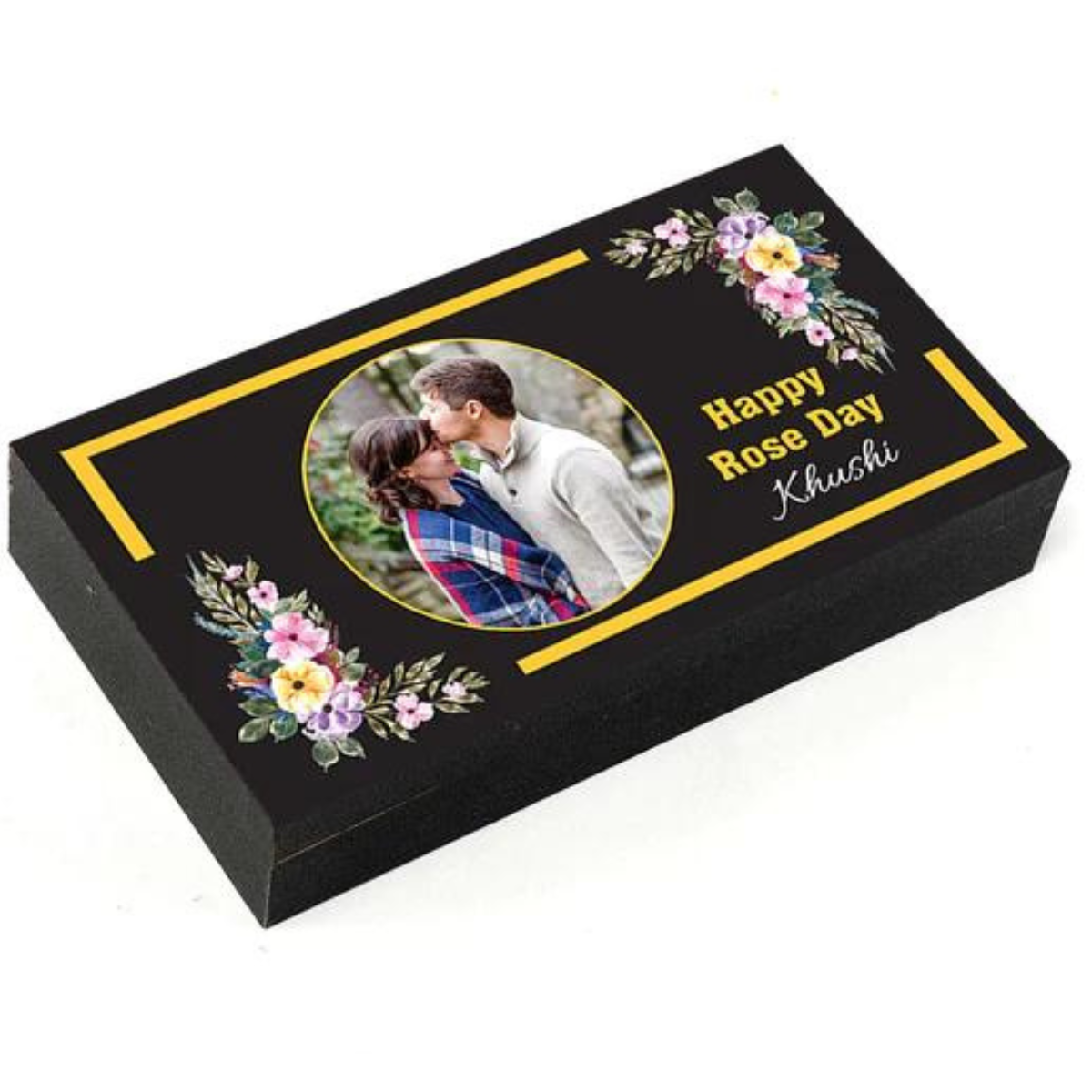 Personalized Rose Day Personalised Photo Chocolate
