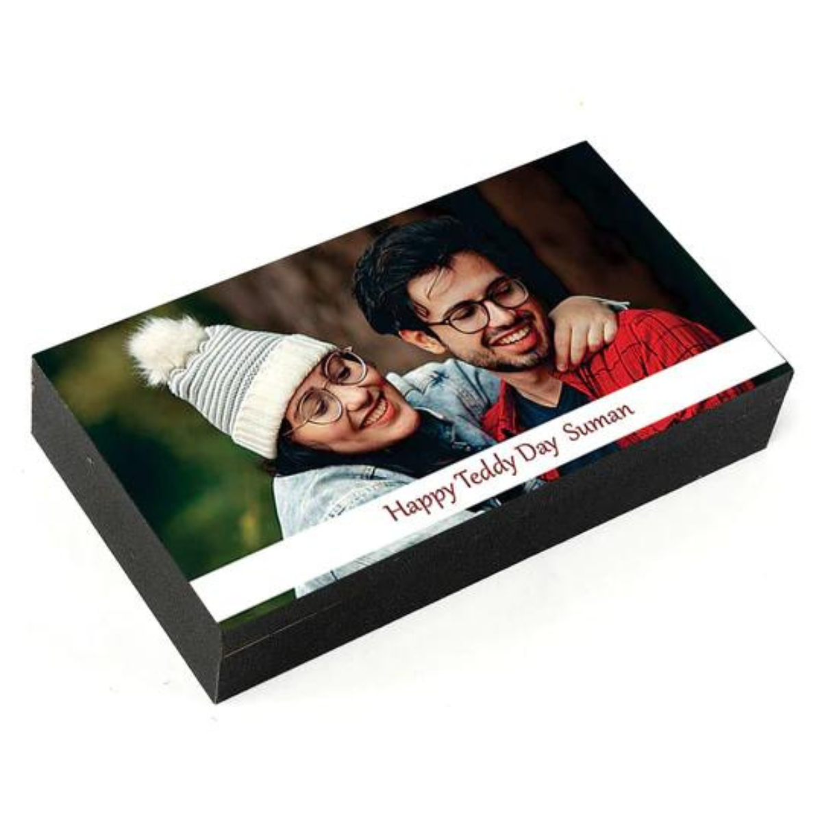 The Best Teddy Day Personalised Photo Chocolate