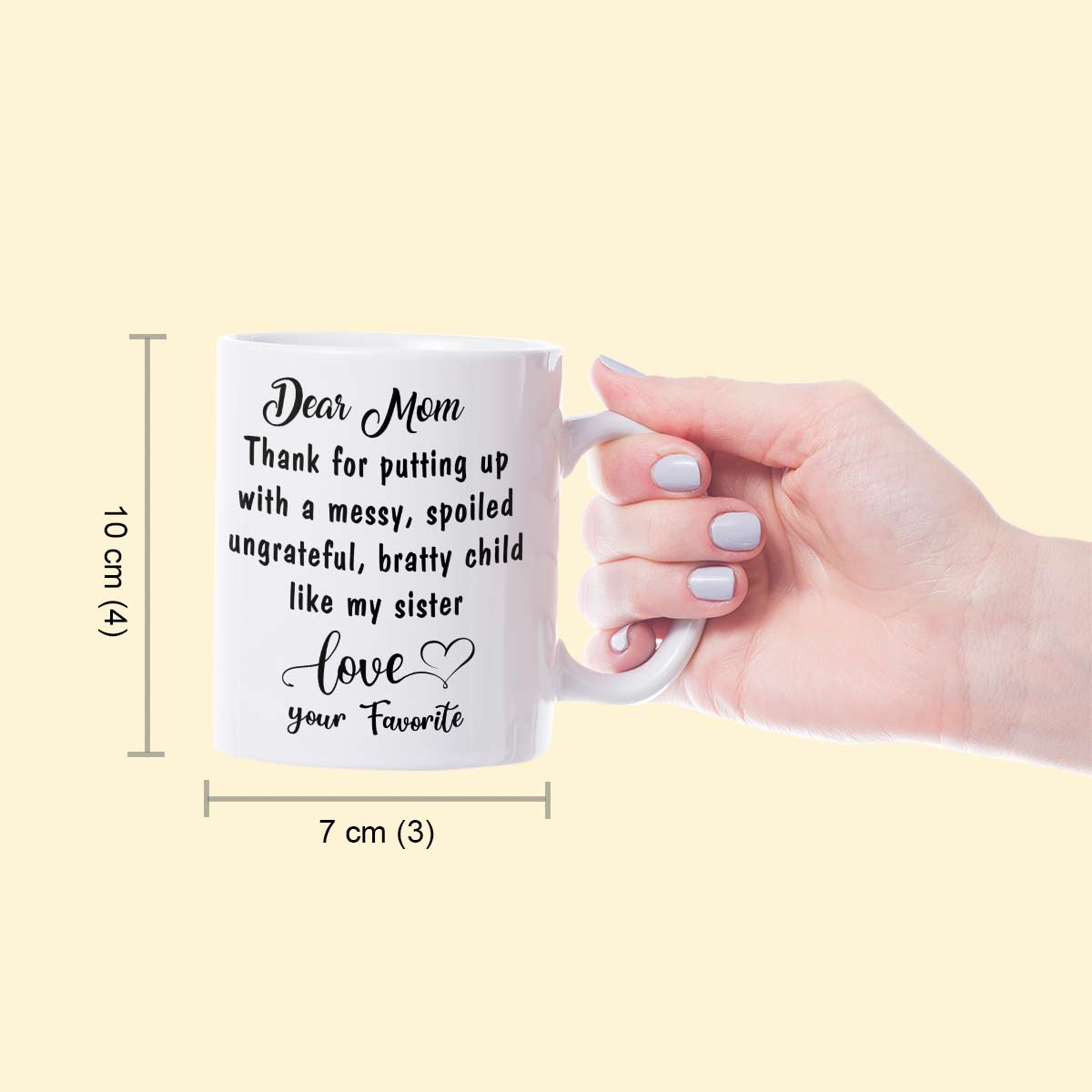 Personalised Dear Mom Love Quoted Coffee Mug Gift For Mother's Day 10