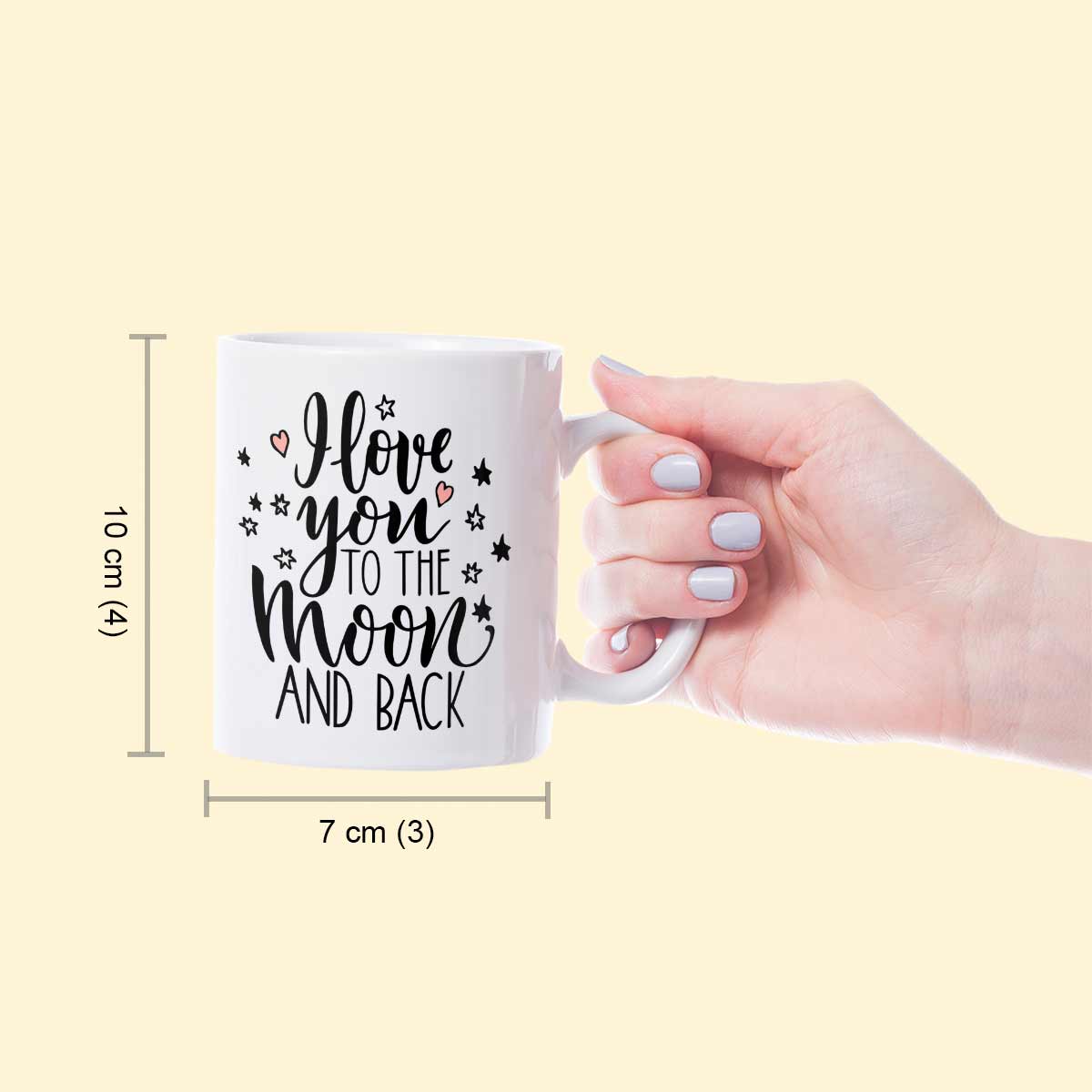 Personalized Love You To The Moon And Back Coffee Mug Gift For Mom 4