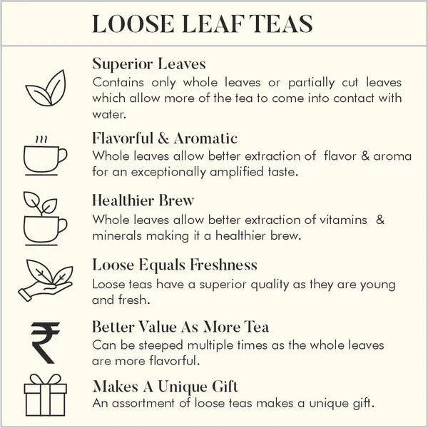 Tea Time Treasure - Wellness Infusions ( 3 Caffeine Free Teas With Brass Strainer )-6