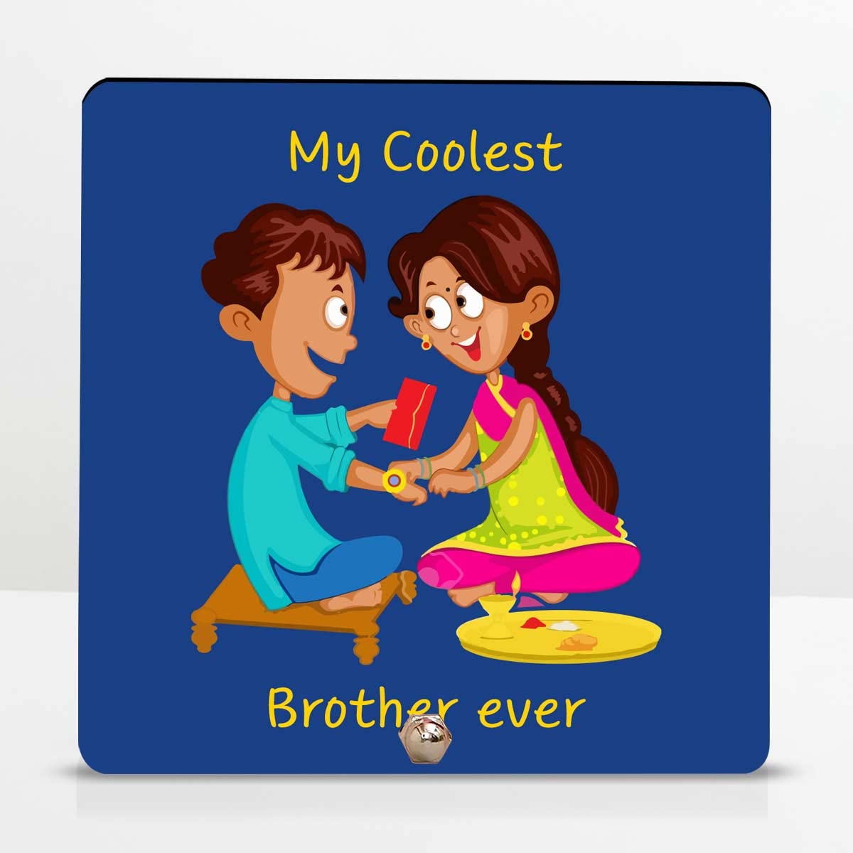 Coolest Brother Ever Keepsake And Choco Rakhi Gift Hamper For Sibling