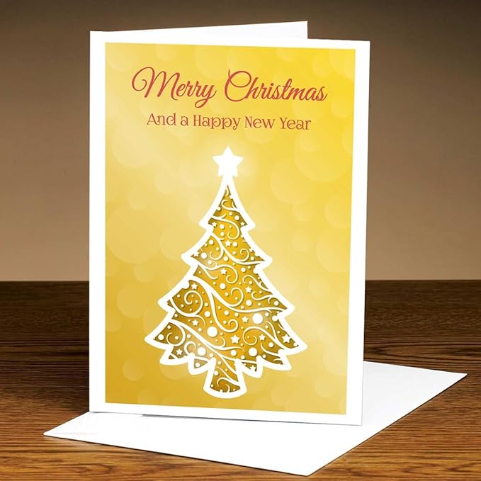 Merry Christmas & Happy New Year Greeting Card-1