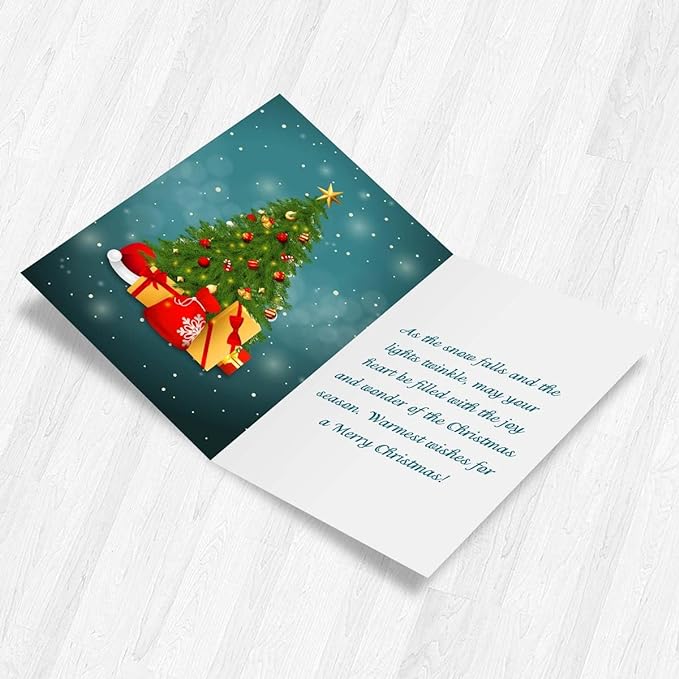 Christmas Tree Merry Chritmas Greeting Card
