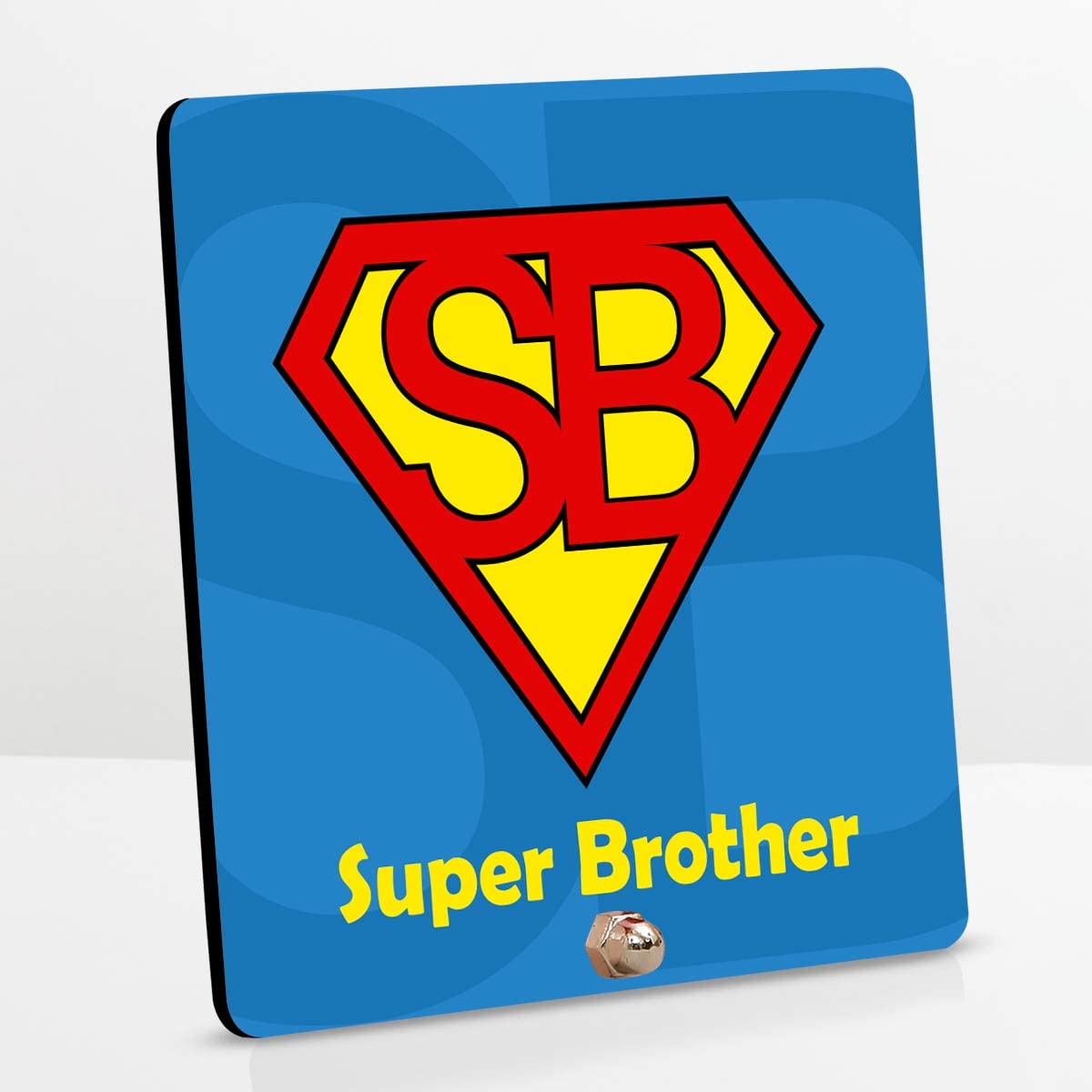 Super Brother Keepsake And Choco Rakhi Gift Hamper For Bro