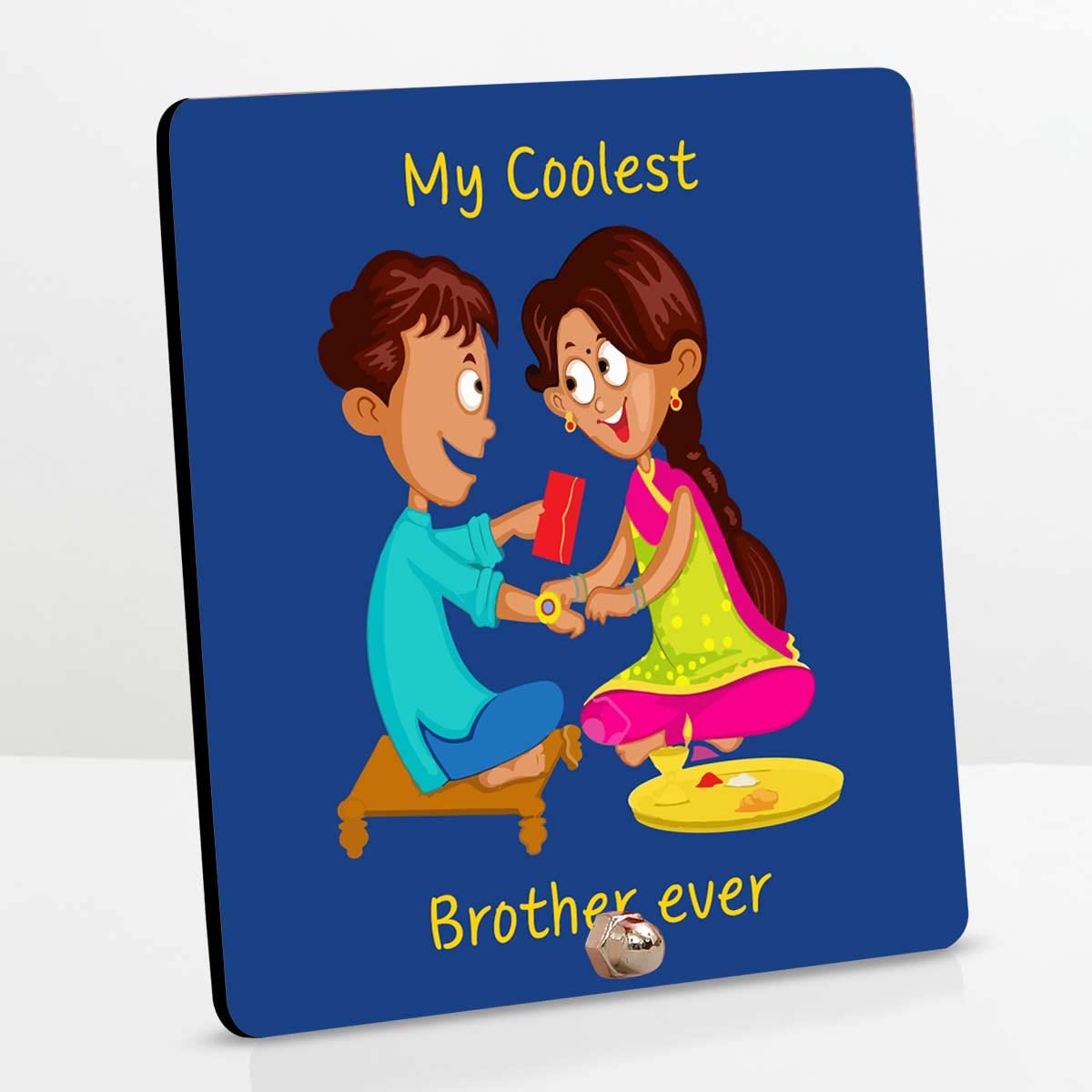 Coolest Brother Ever Keepsake And Choco Rakhi Gift Hamper For Sibling