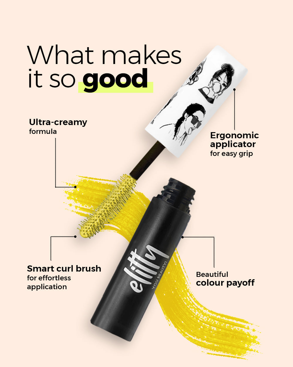 Elitty Pop Colored Lush Lashes Mascara