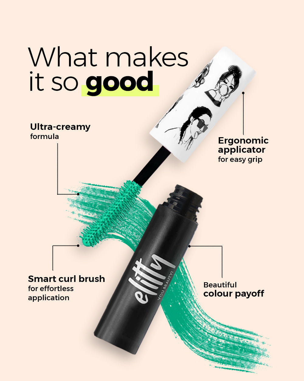Elitty Pop Colored Lush Lashes Mascara