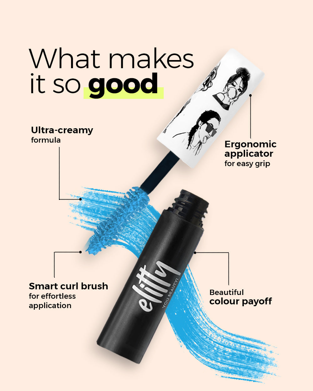 Elitty Pop Colored Lush Lashes Mascara