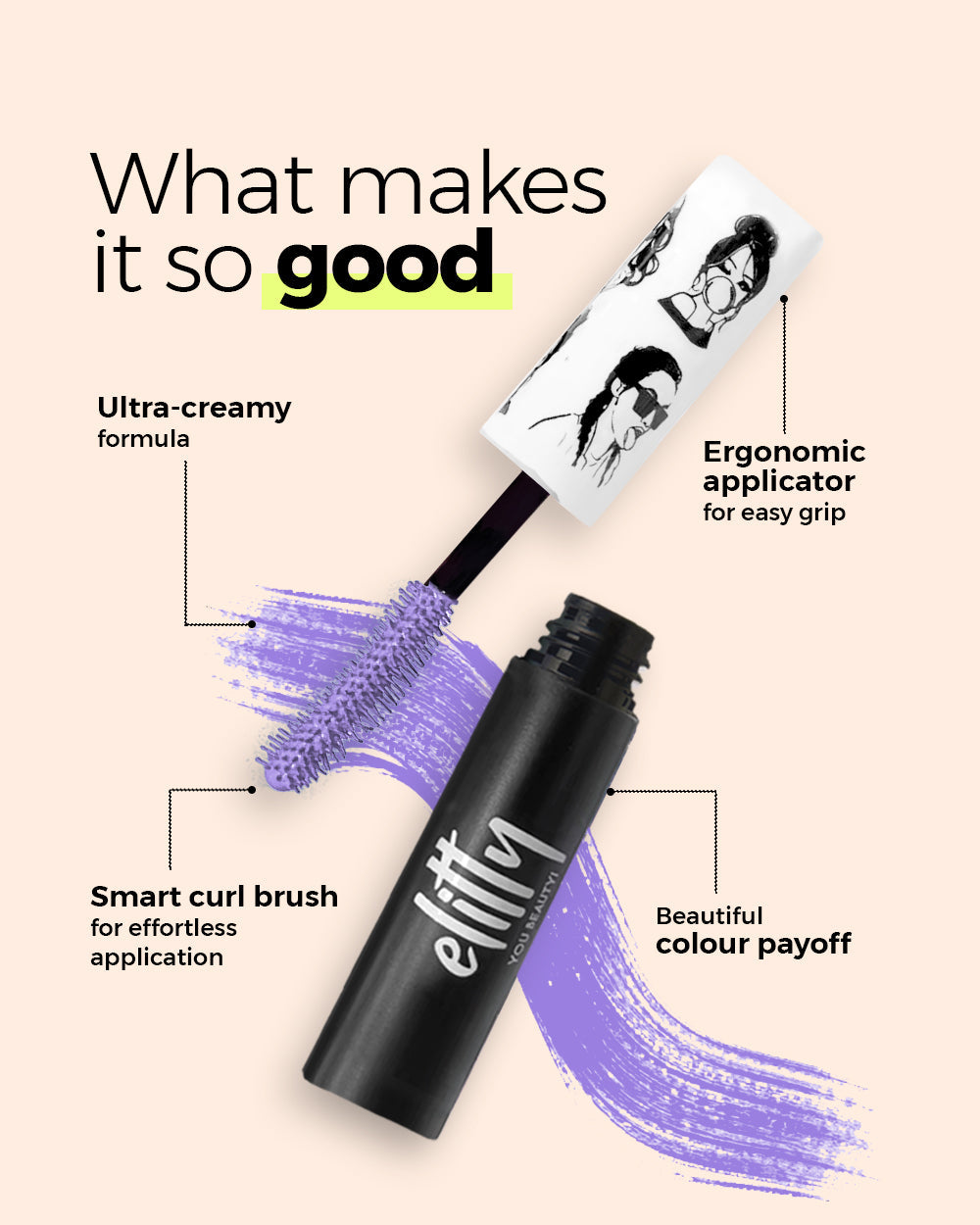 Elitty Pop Colored Lush Lashes Mascara