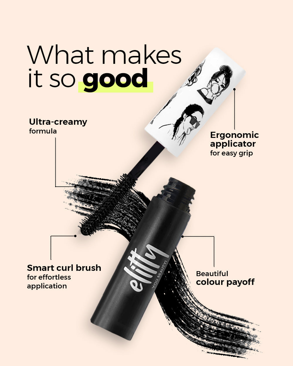 Elitty Pop Colored Lush Lashes Mascara