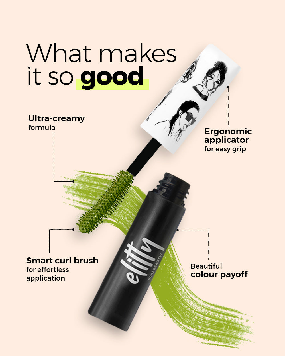 Elitty Pop Colored Lush Lashes Mascara