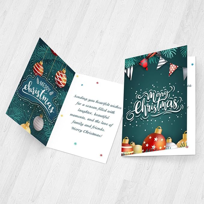 Cheerful Chimes Christmas Greeting Card