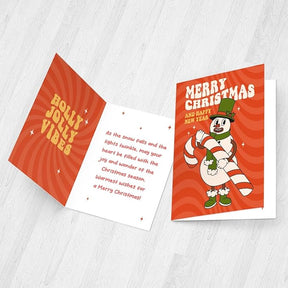 Merry Christmas & New Year Wishes Greeting Card