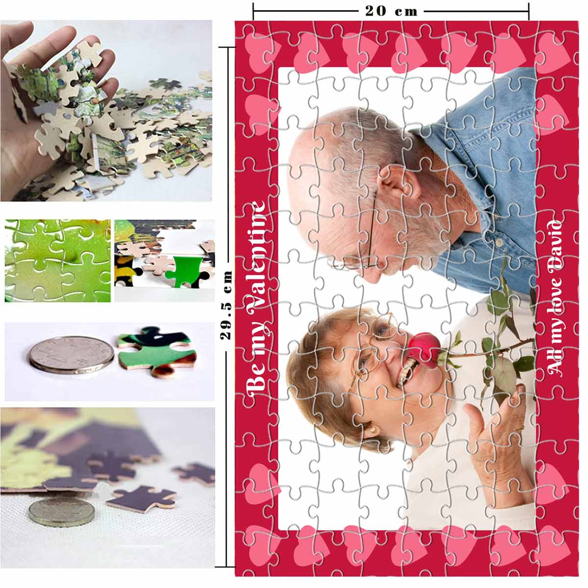 Personalised Valentine Jigsaw Keepsake