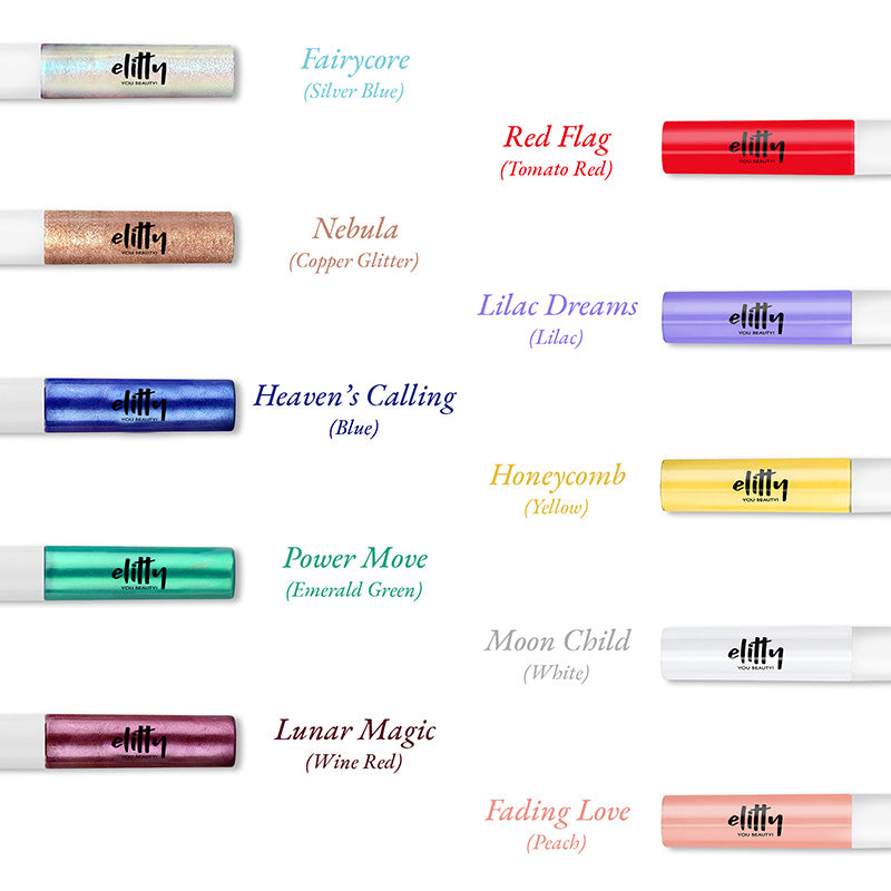 Elitty Maxi Pop Colour Liquid Eyeliner Combo