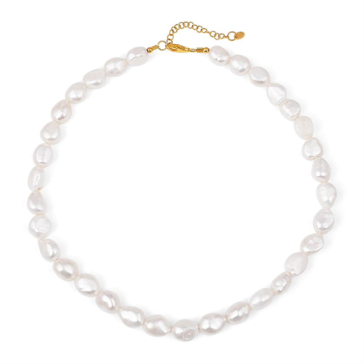 Abstract White Pearl Necklace-2