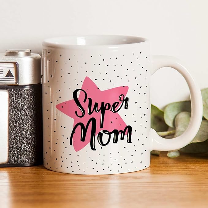 Super Mom Ceramic Coffee Mug for Mother