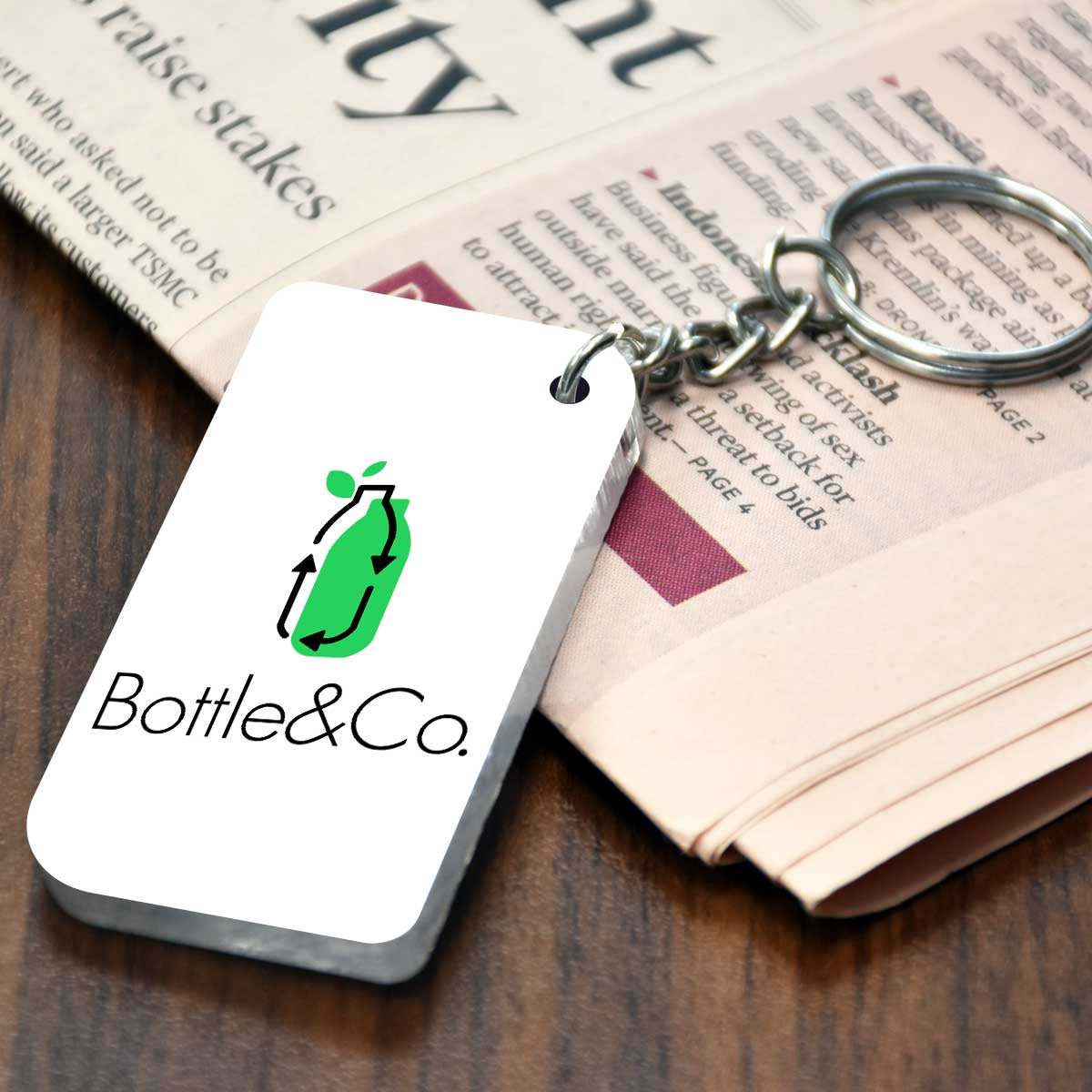 Personalised Rectangle Acrylic Keychain (Bulk/Corporate Orders Only)