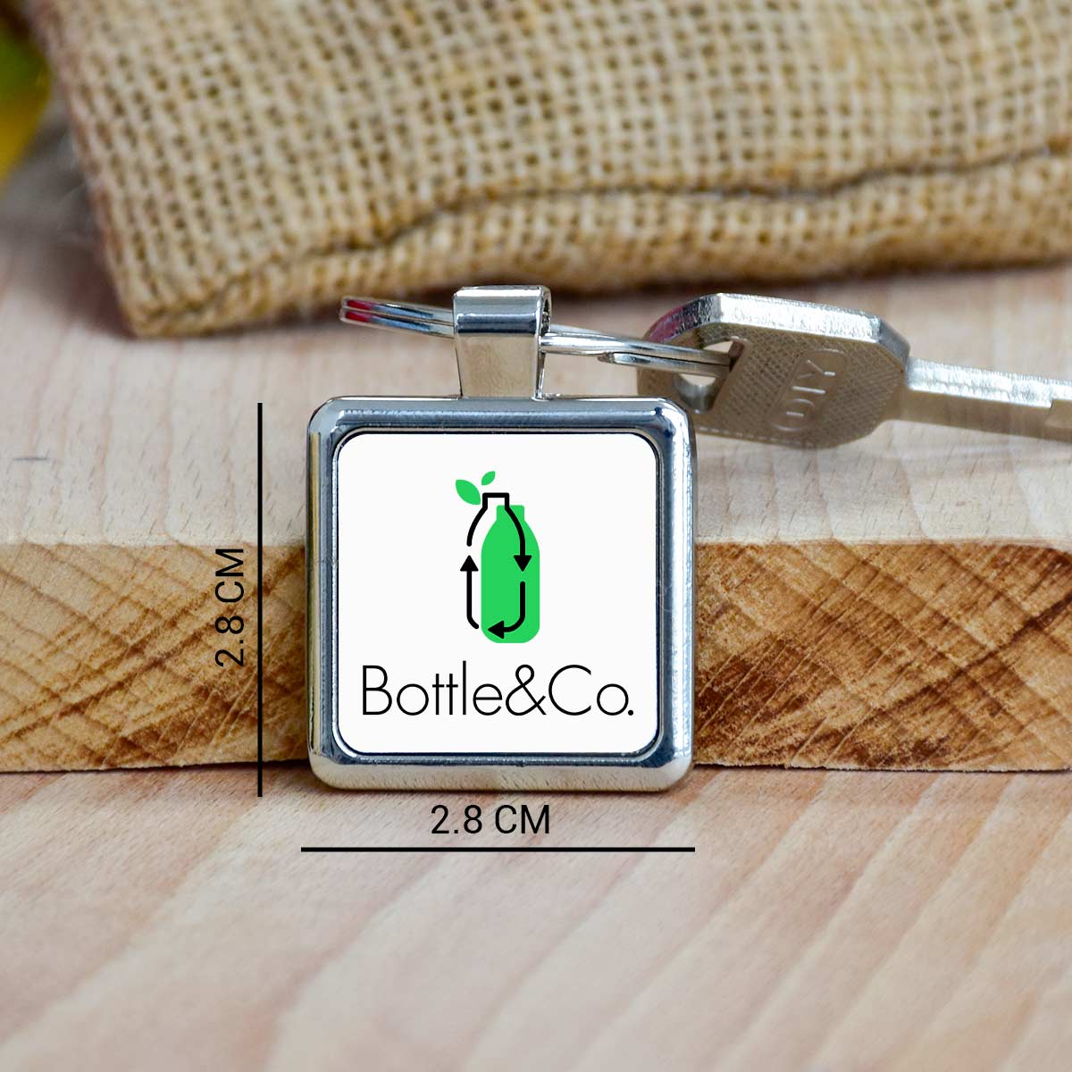 Personalized Square Metal Keychain (Bulk/Corporate Orders Only)