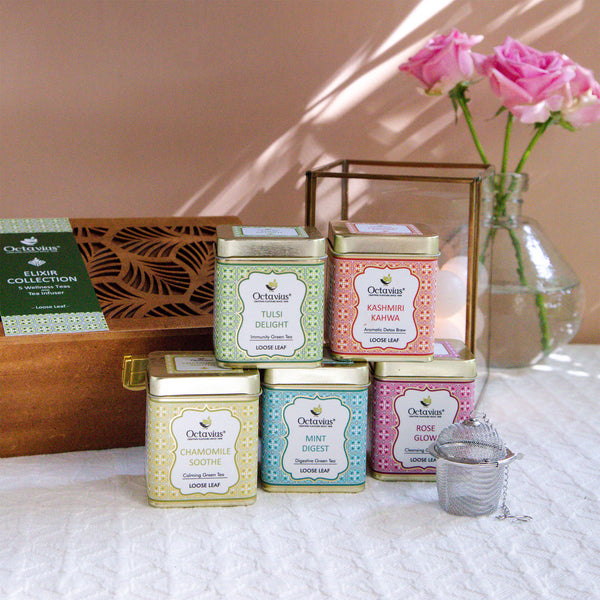 Elixir Collection- 5 Wellness Loose Tea Kit-2