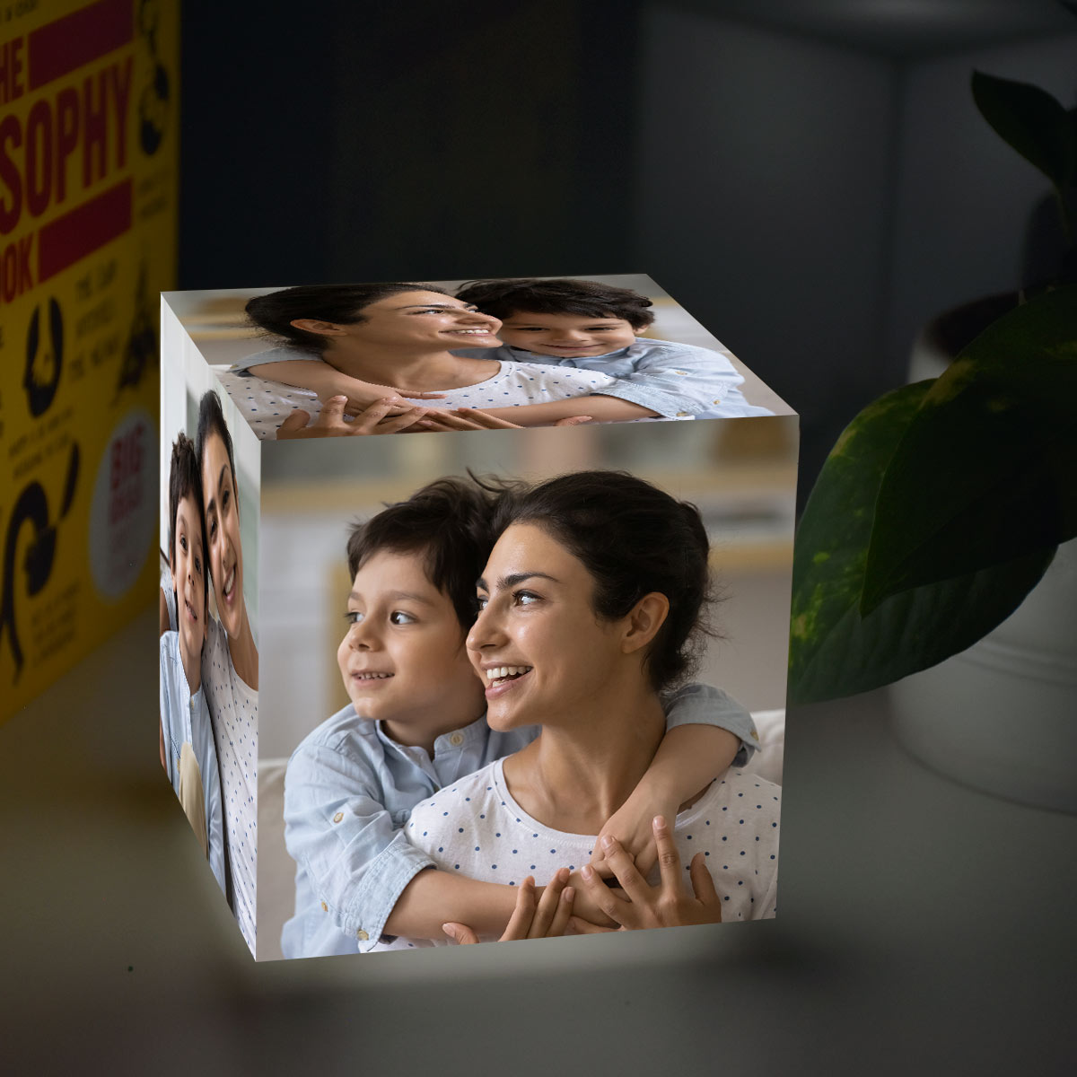 Personalised Baby Mini Cube Lamp