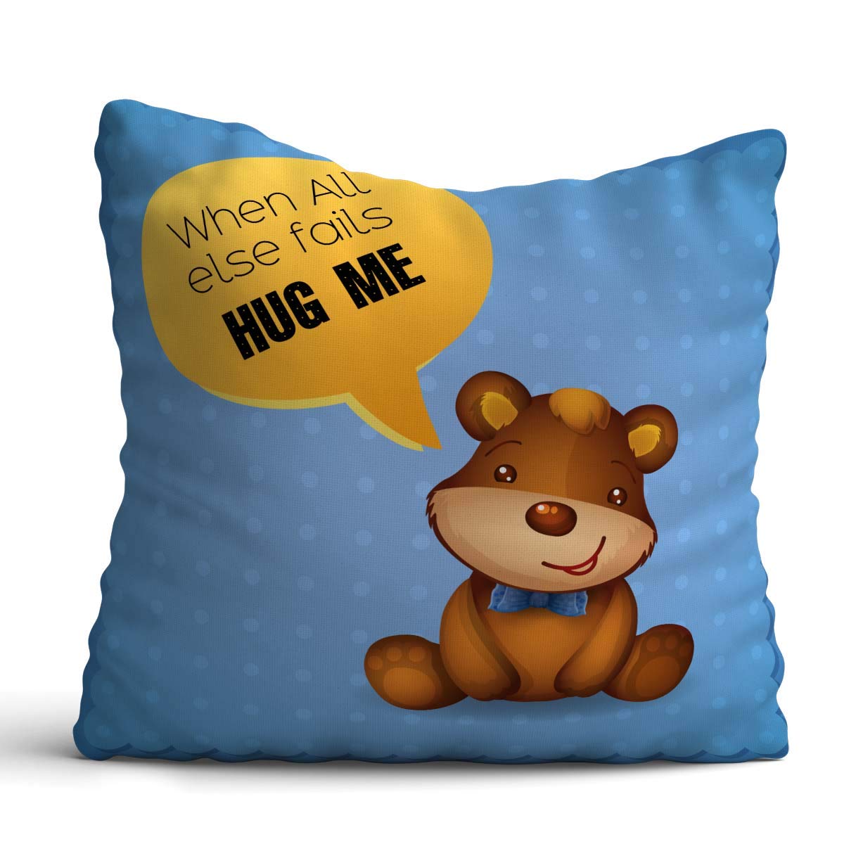 teddy Blue Hug cushion
