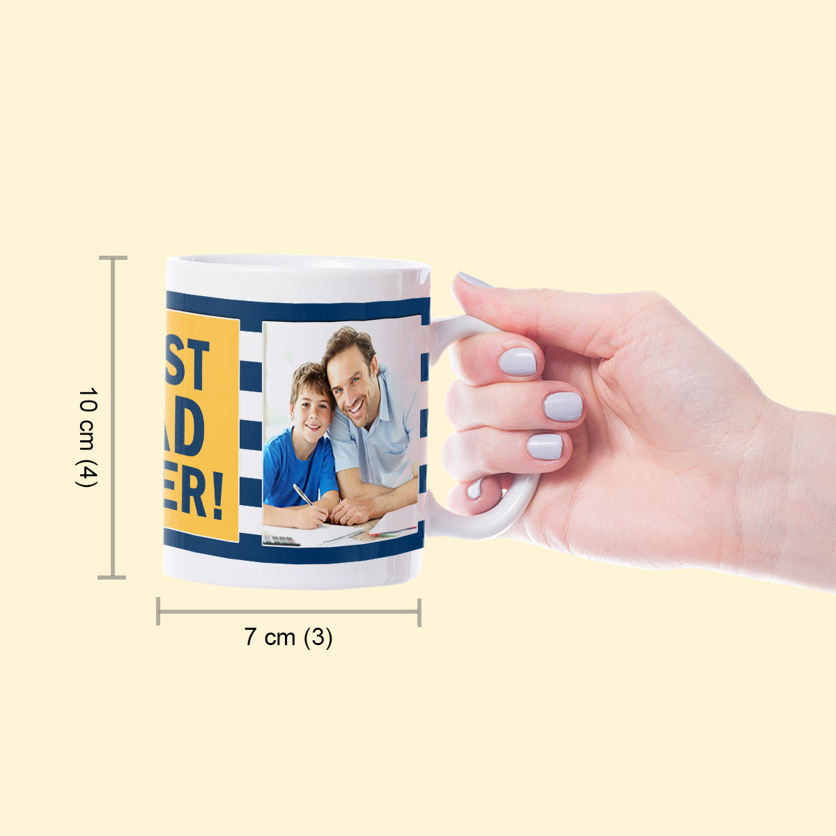 Customized Best Dad Ever Photo Coffee Mug Gift For Father's Day 5