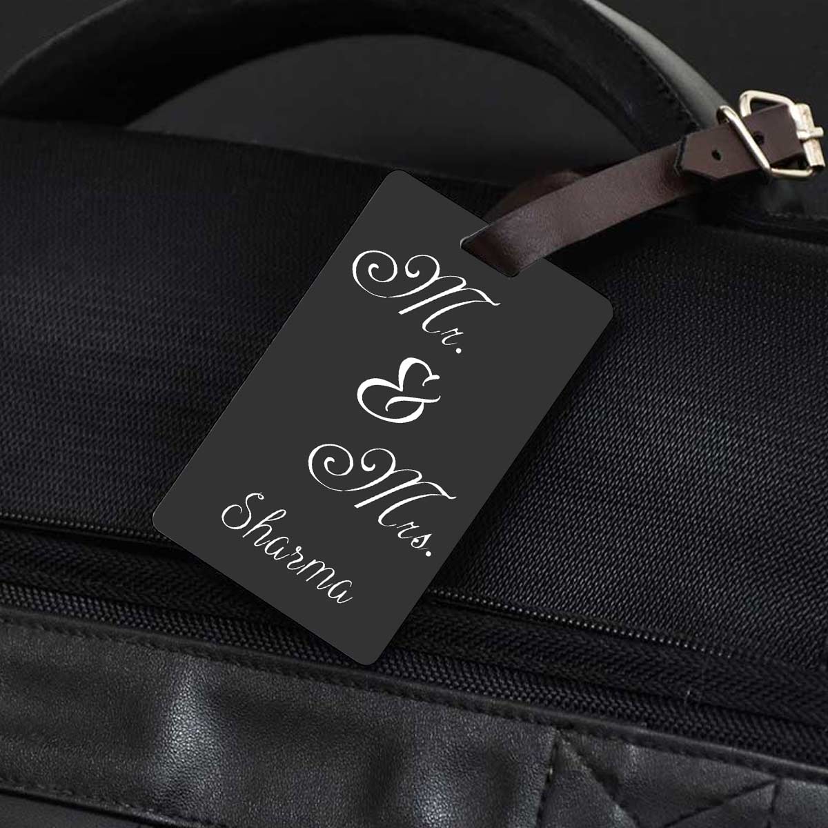 Personalised Mr. & Mrs. Luggage Tag