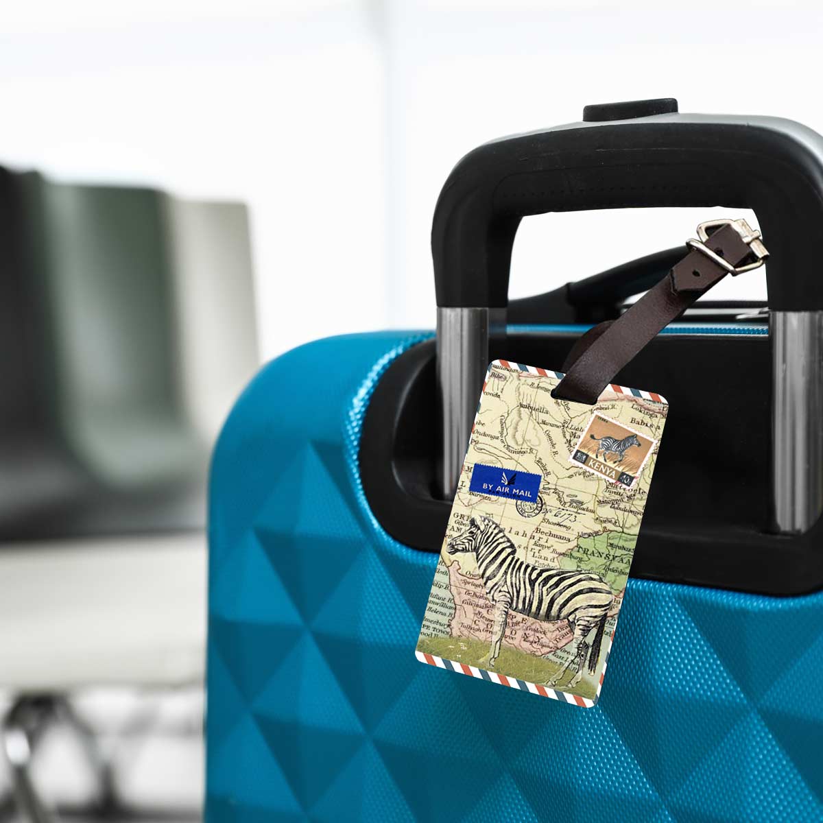Personalised Africa Luggage Tag