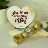 Amazing Mom Keepsake & Choco Gift Hamper Set For Mother's Day
