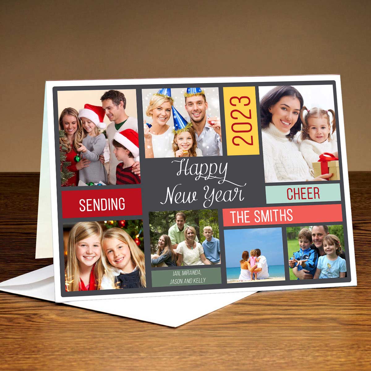 Personalised Jolly Season's Greeting Card