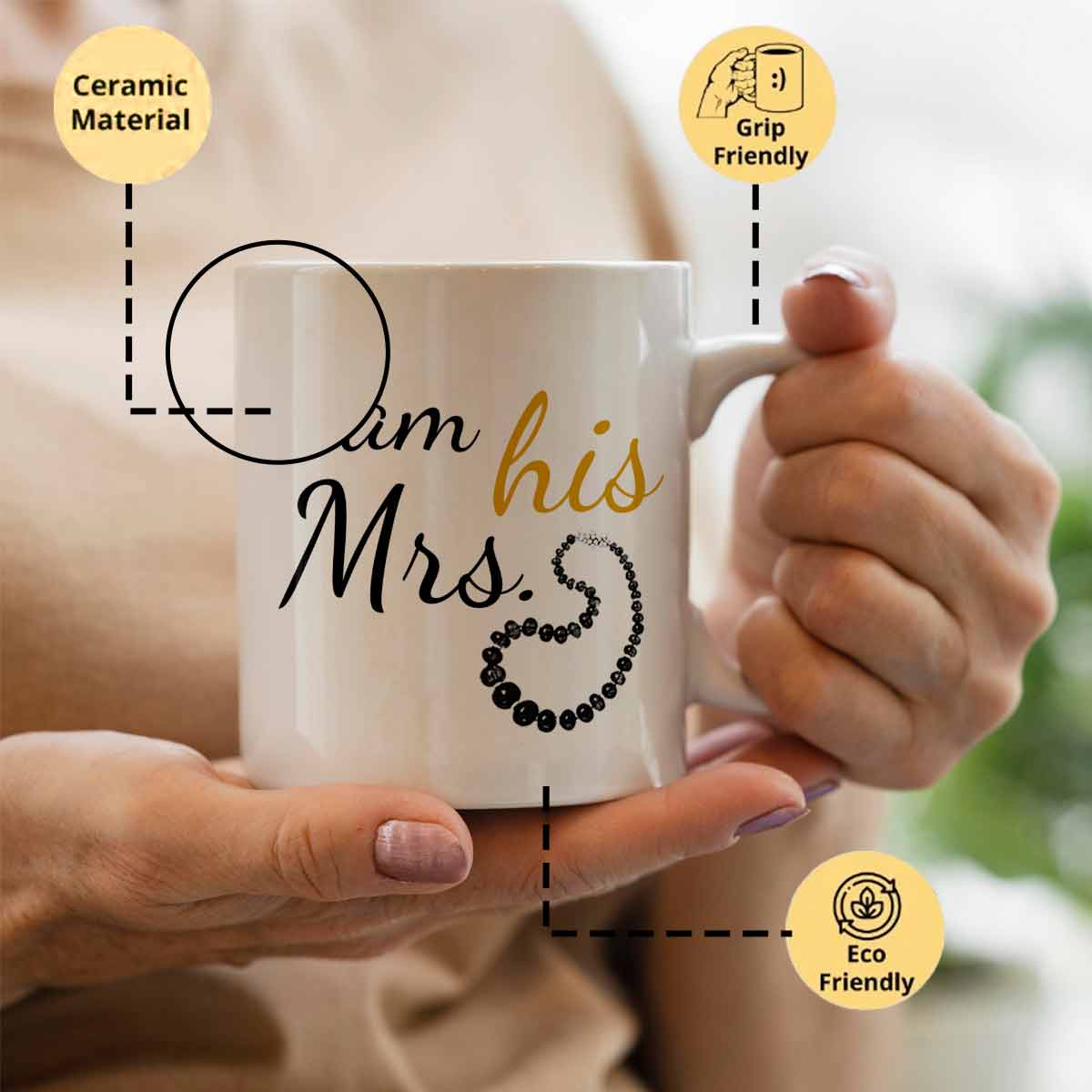 Mr & Mrs Personalised Mug Set-4