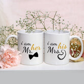 Mr & Mrs Personalised Mug Set