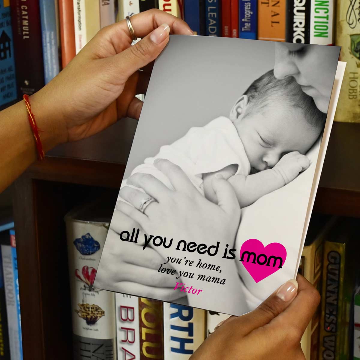 Personalized All You Need Is Mom Greeting Card Gift For Mom