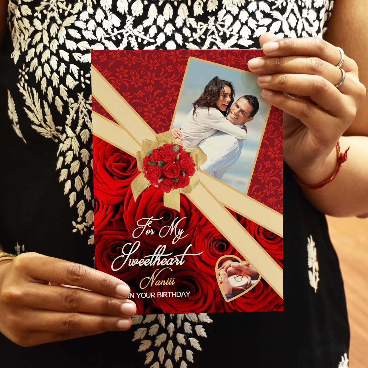 Personalised My Sweetheart Greeting Card