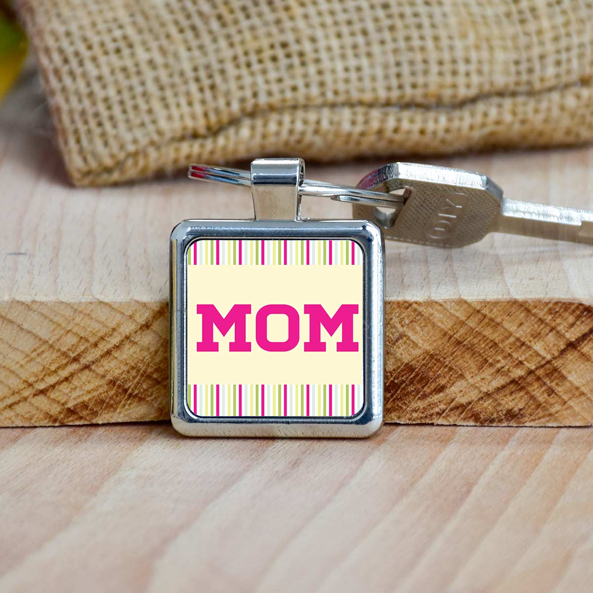Beautiful Mom Keychain