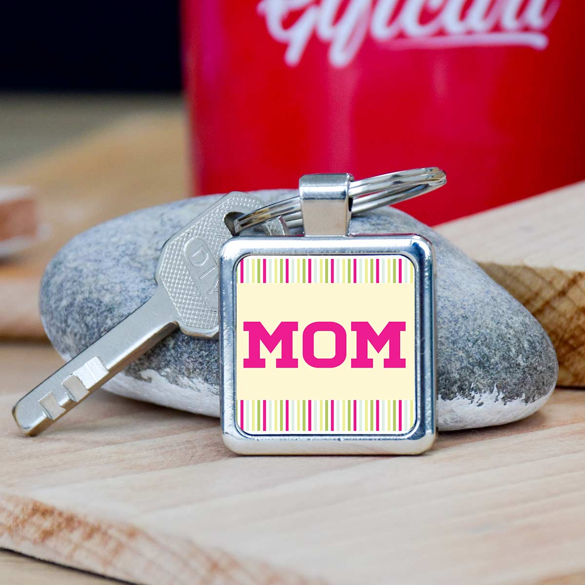 Beautiful Mom Keychain