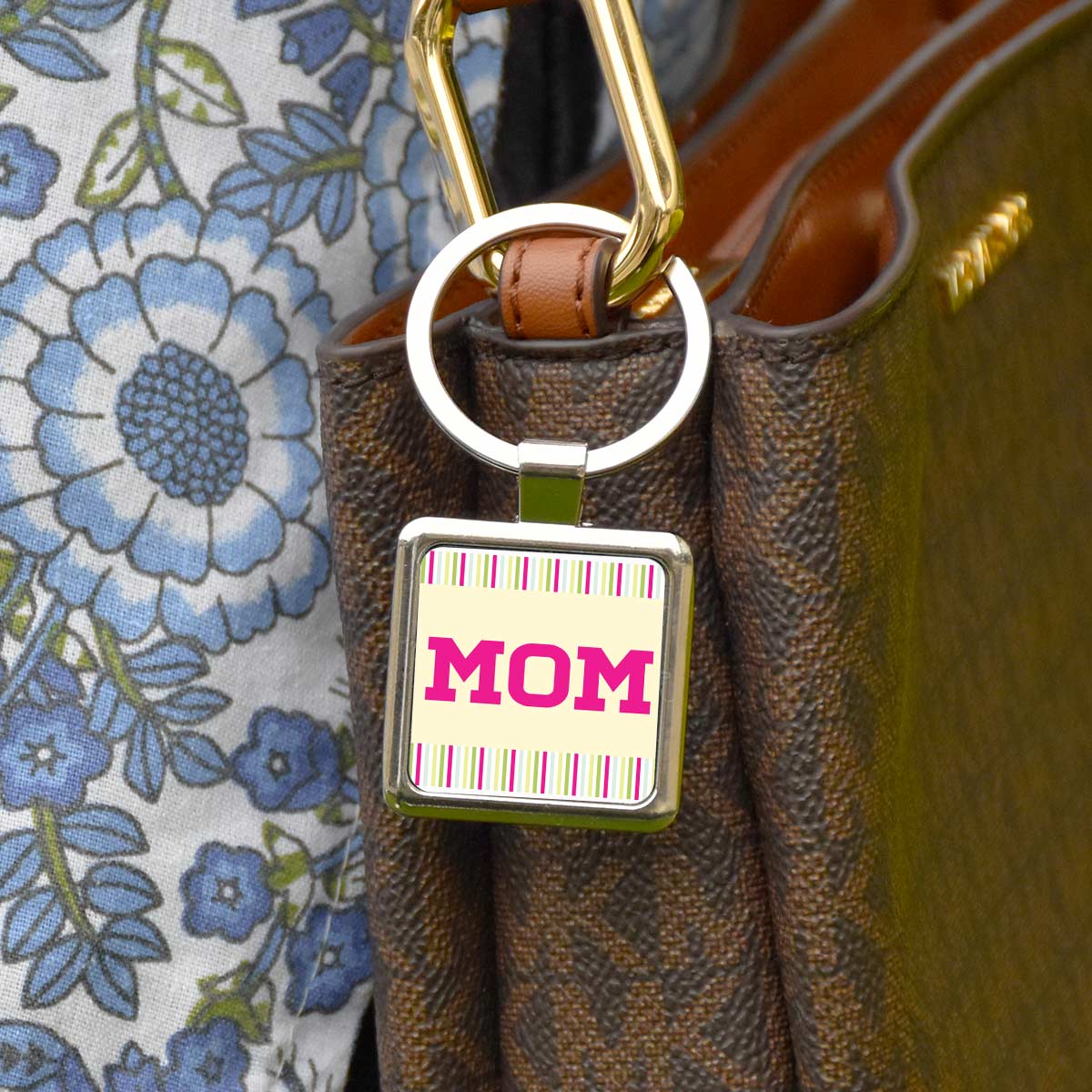 Beautiful Mom Keychain