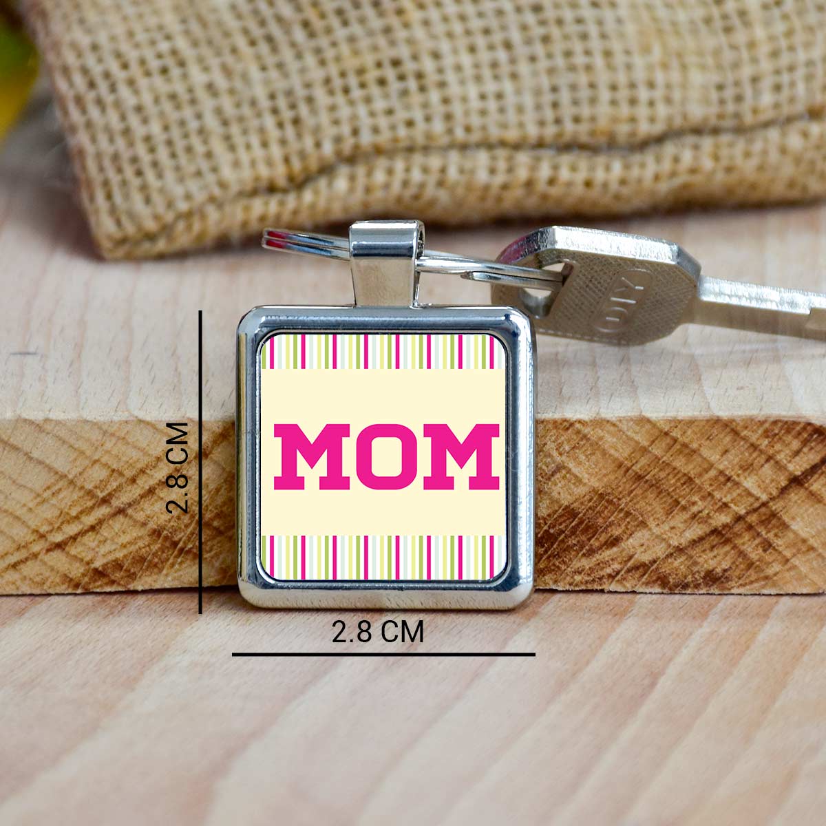 Beautiful Mom Keychain