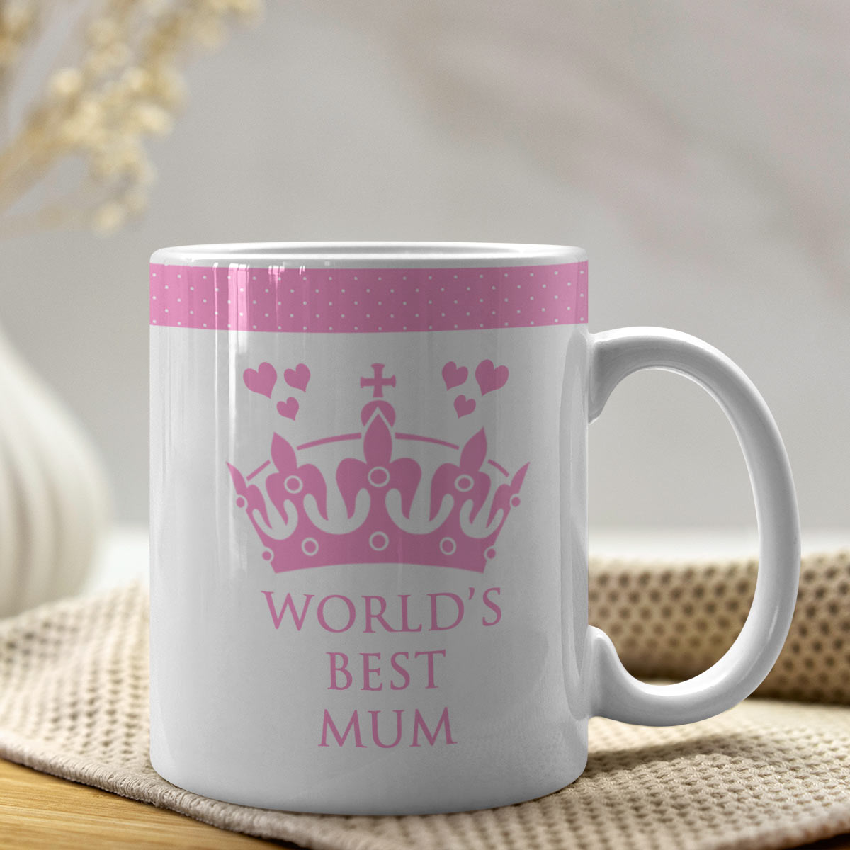 World’s Best Mum Printed Ceramic Coffee Mug Gift For Mom