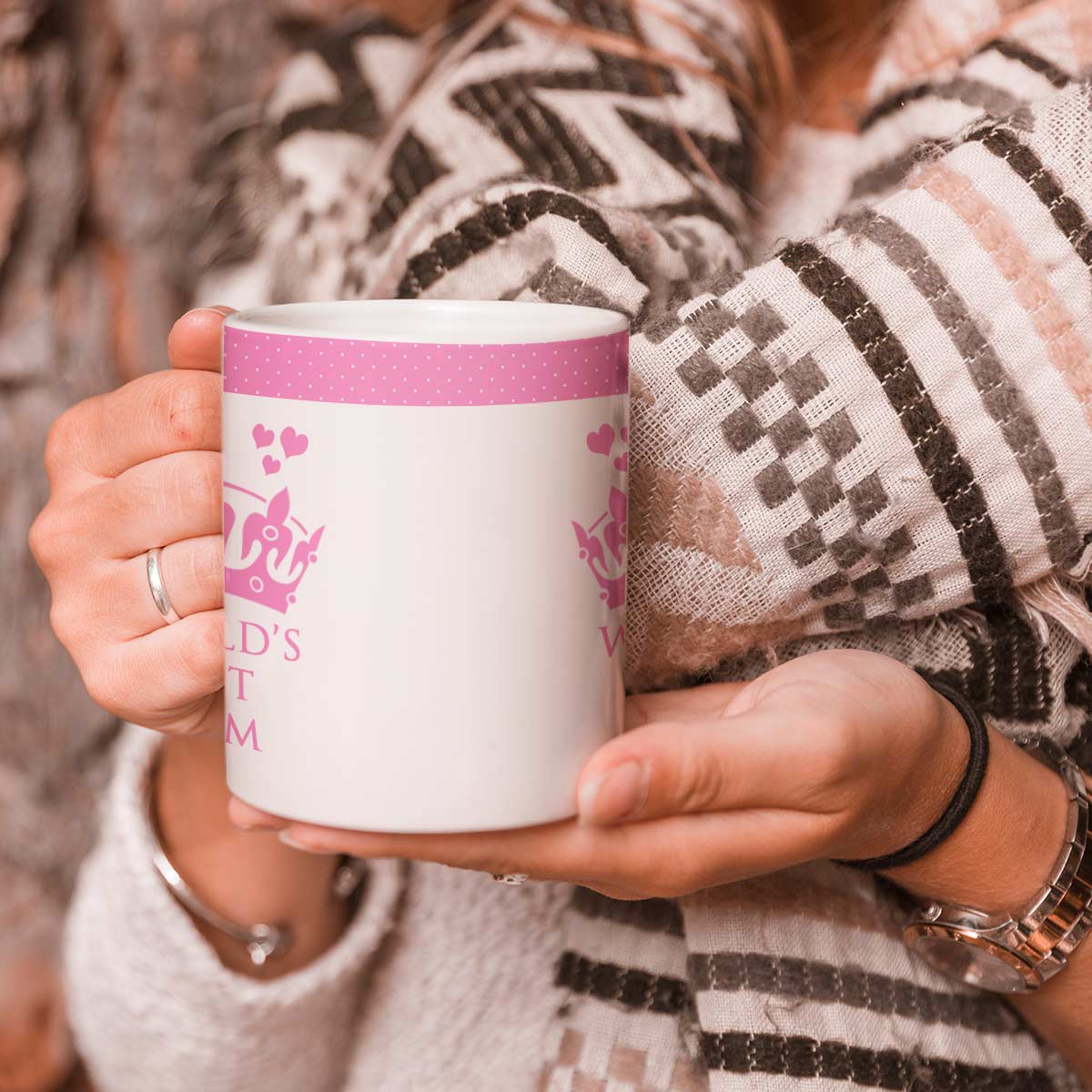 World’s Best Mum Printed Ceramic Coffee Mug Gift For Mom