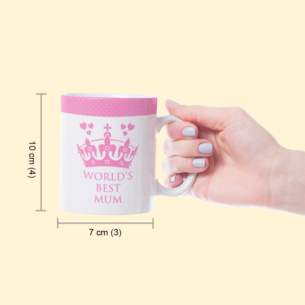 World’s Best Mum Printed Ceramic Coffee Mug Gift For Mom