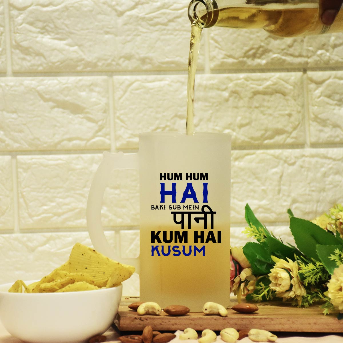 Personalised-Paani Kam Hai Beer Mug