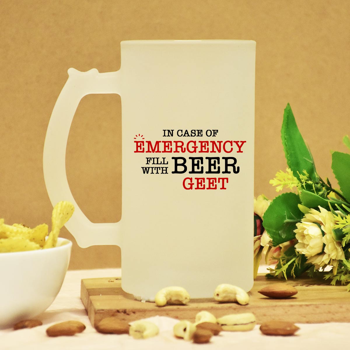 Personalised Emergency Beer Mug