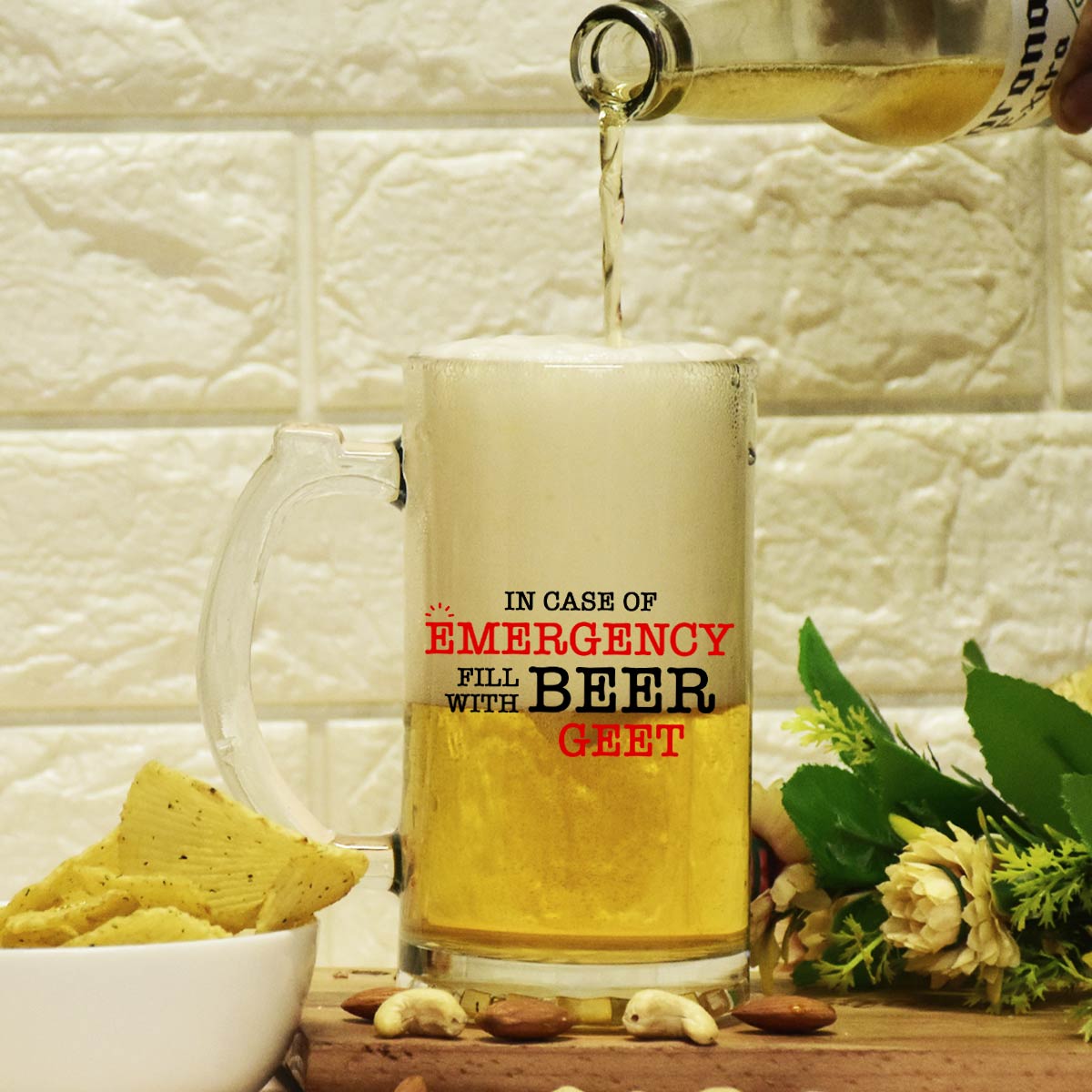 Personalised Emergency Beer Mug