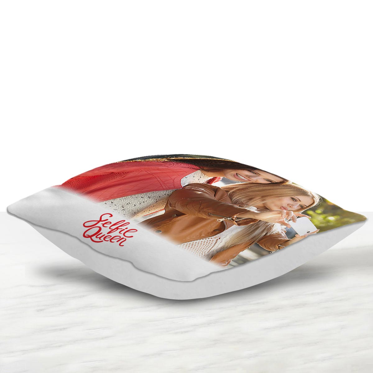 Personalized Selfie Queen Polyester Photo Cushion Gift For Mom 2